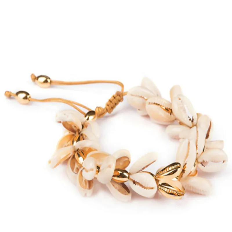 Bileklik pulseras mujer hombre puka COWRIE shell bransoletki dla kobiet prezent bijoux biżuteria czeski boho bransoletki bransoletki femme -