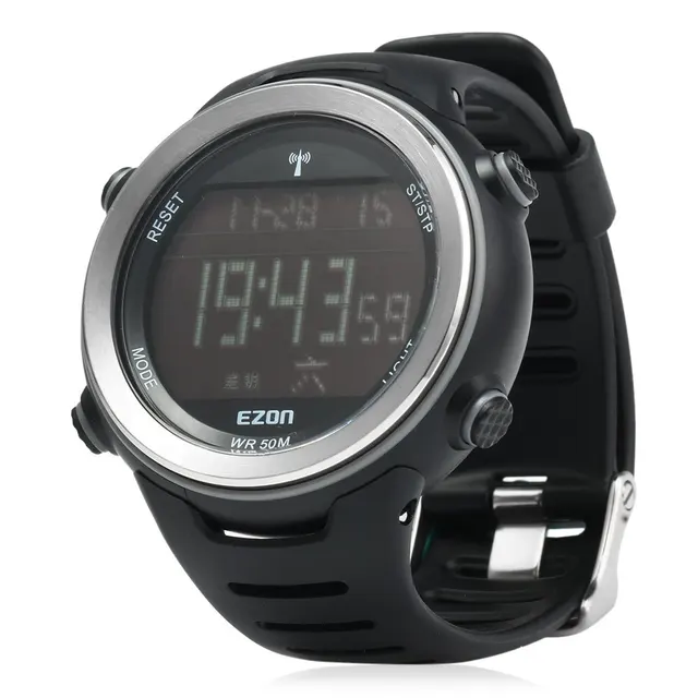 EZON L002 Radio Watch Wave Calibrate Time Digital Men Sports Watches