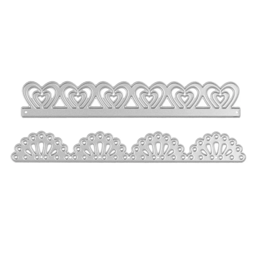 aliexpresscom buy 2pcsset lace heart border metal cutting dies