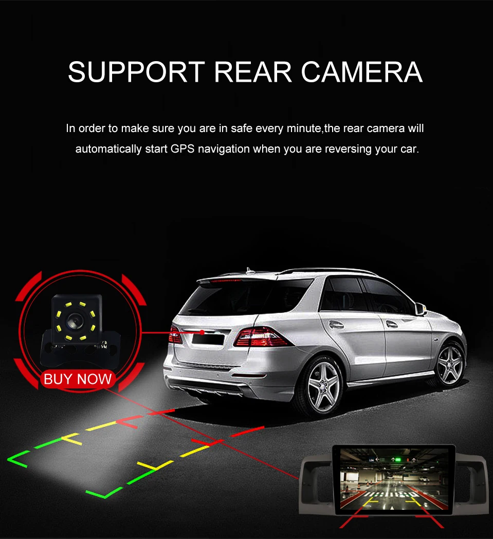 Excellent 9" 4GB RAM 64GB ROM DSP For Toyota Auris Corolla EX/E120 2003-2011 Car Steering Wheel Control GPS Wifi BT Navi Rear Camera 13