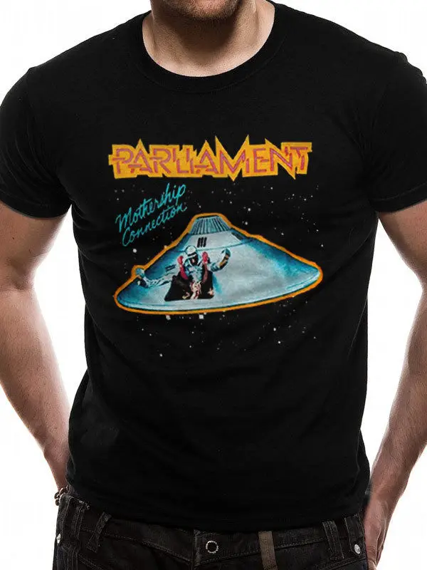 Parliament / Funkadelic 'Mothership Connection' T-Shirt Tops wholesale Tee custom Environmental printed Tshirt cheap | Мужская