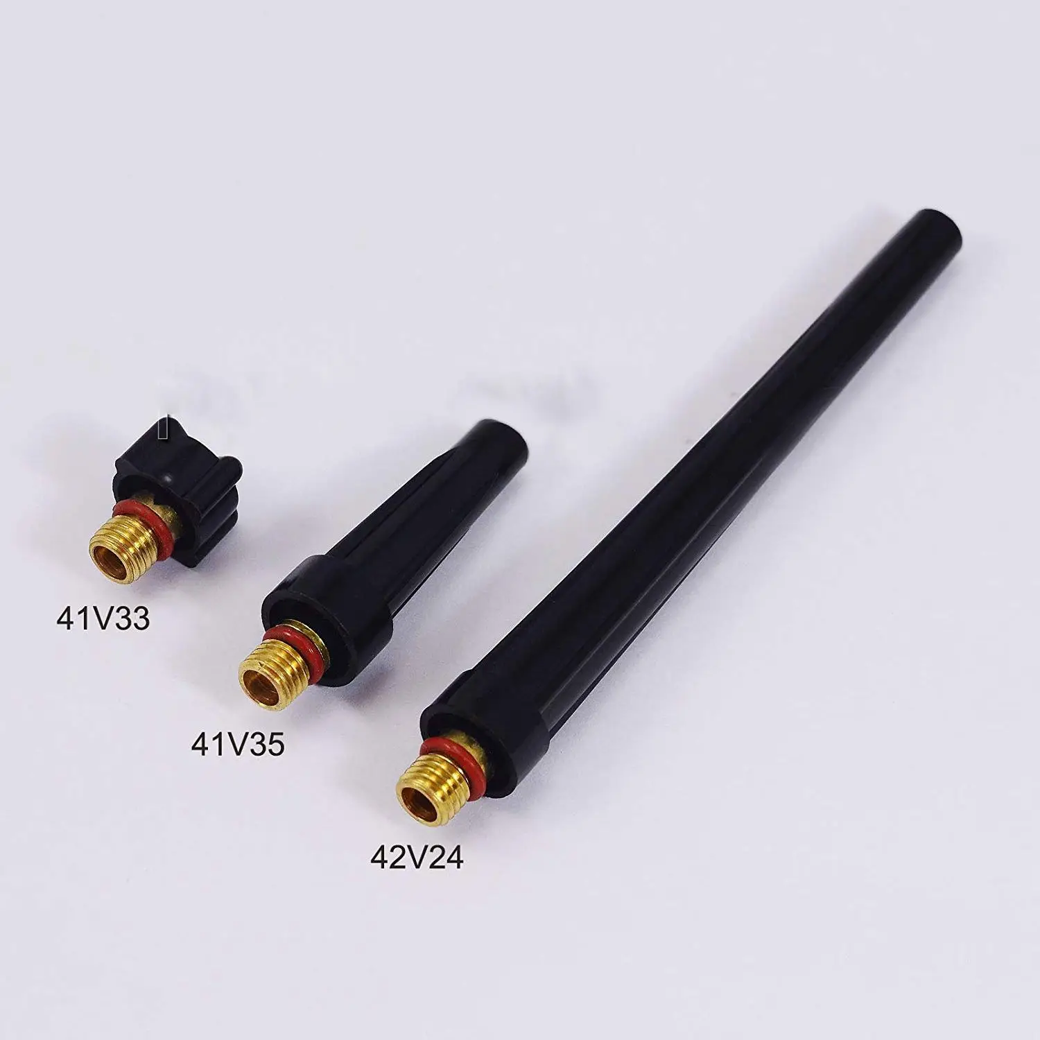 Best price TIG Gas Lens Collet Body Consumables Kit Fit WP 17 18 26 TIG Welding Torch 51pcs
