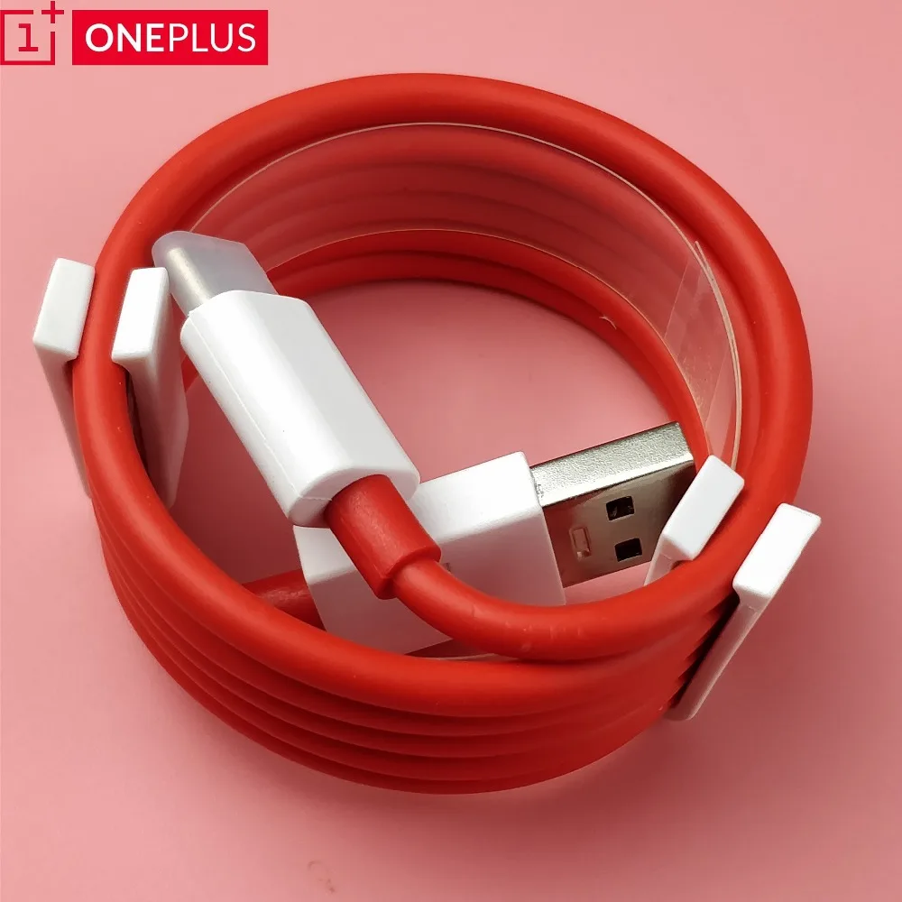 

Oneplus 6t Dash Charger Cable Original Usb Type-C 4A 100cm Red Round Quick Fast Charge cable For One plus 6 5 5t 3t Smartphone