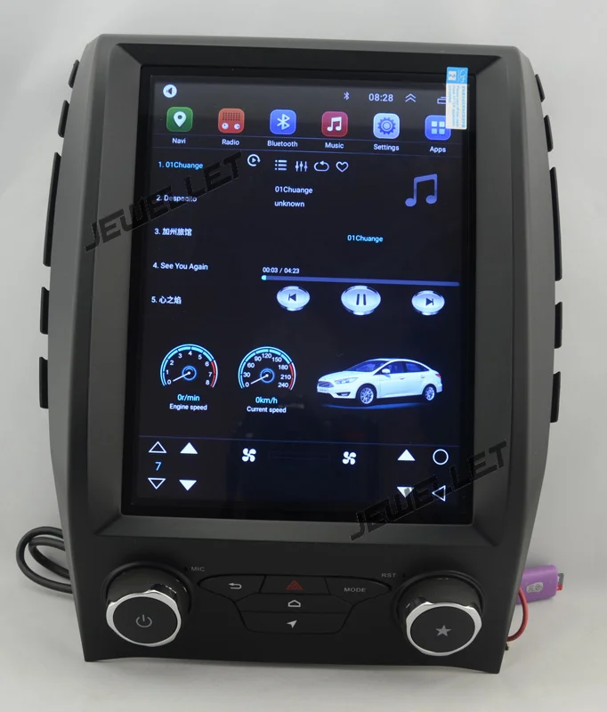 10," tesla стиль вертикальный экран Восьмиядерный Android 8,1 автомобиль gps Радио Навигация для ford Edge 2011