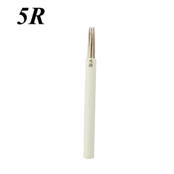 

200pcs Shading R5 LINER Microblading Needles Manual Needles for Fog Eyebrow Microblading Round Needles for Permanent Makeup