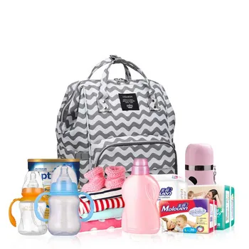 

Solid Mummy Backpack Zipper Large Capacity Travel Maternity Bag Diaper Baby Bag Multifunction Nursing Bag Backpack Baby Care