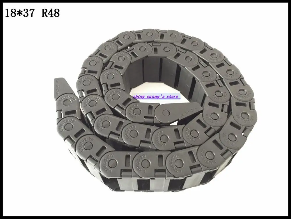 1 шт. 18x37 мм R48 пластиковая кабельная цепная проволока Перевозчик с концевой разъем 18 мм x 37 мм L1000mm 4" для 3D фрезерный станок с ЧПУ машина Фирменная Новинка