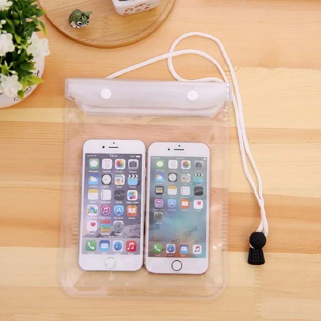 Новейшая герметичная водонепроницаемая сумка для мобильного телефона для плавания, универсальный чехол для смартфона, сумка для серфинга, сумка для хранения B - Цвет: Белый цвет