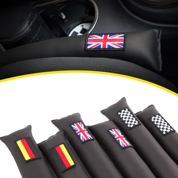 

2pcs Universal Car Seat Gap Filler PU Leather Auto Seat Leak Stop For Mini Cooper One Countryman Clubman R55 R56 F55 Accessories