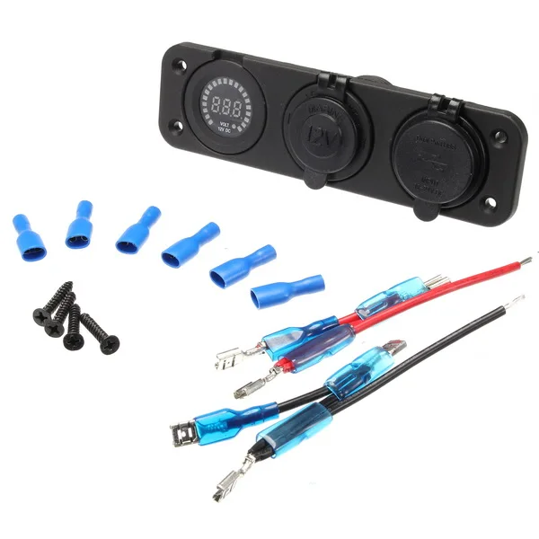 

Multifunctional Digital Voltmeter Dual 4.2A USB Adapter Charger Cigarette Lighter Sockets for 12V Car Motorcycle High Quality
