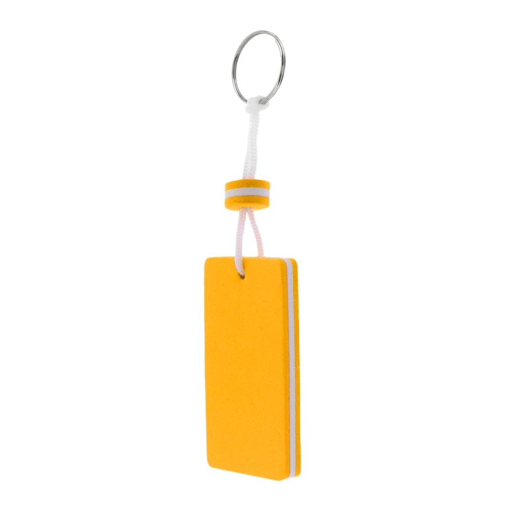 Yacht Boating Drifting Sailing Buoyant Floating Key Chain Key Ring Keys Holder- Rectangle Shaped for Fishing Surfing Kayak