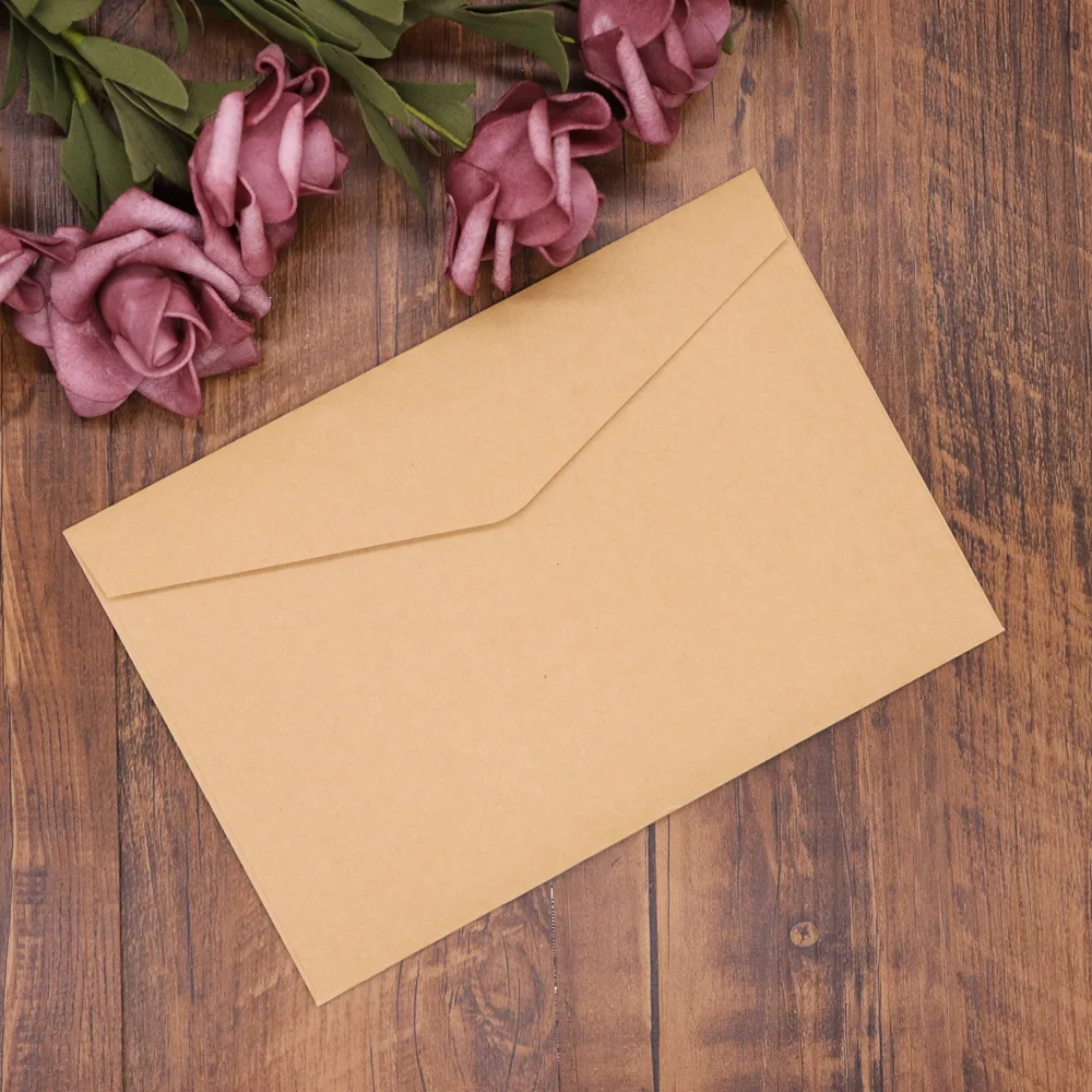  10pcs/pack Wedding Invitation Card Envelope for Wedding Party Celebration Birthday V Shape Design G - 33010449099