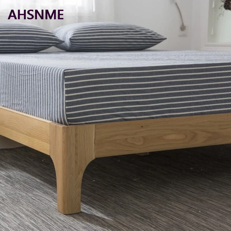 

AHSNME 100% Cotton sheets Super Soft parure de lit Cool Summer Simple Dark blue stripes Fitted Sheet 90x200/120x200/180x200cm