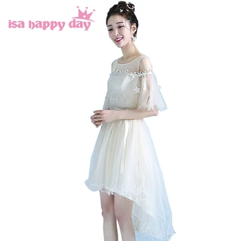 

vestidos de festa 2020 sexy beautiful short front long back high low unique dresses champagne dress shorts women evening H4300