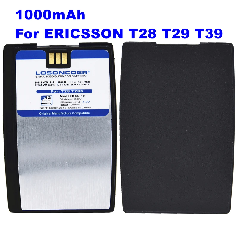 

1000mAh BSL 10 BSL-10 Battery For Ericsson T28 T28S T28SC T29 T39 T520 T320 R520 R320 BUS-11 Li-ion Mobile Phone batterie