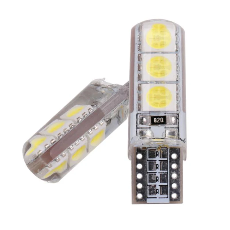 

2PCS 5050 6SMD T10 W5W/194 Car Clearance Light Silicone width lamp Fastship