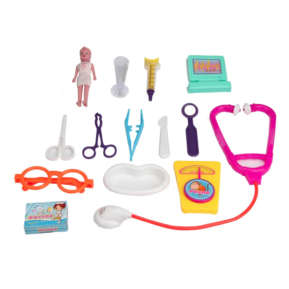 New 12PC Playhouse Toys Doctor Hospital Simulation Utensils Kids Toy
