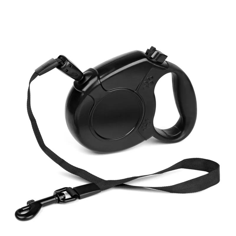 5M 8M One handed Lock Automatic Dog Retractable Leash Nylon Extending