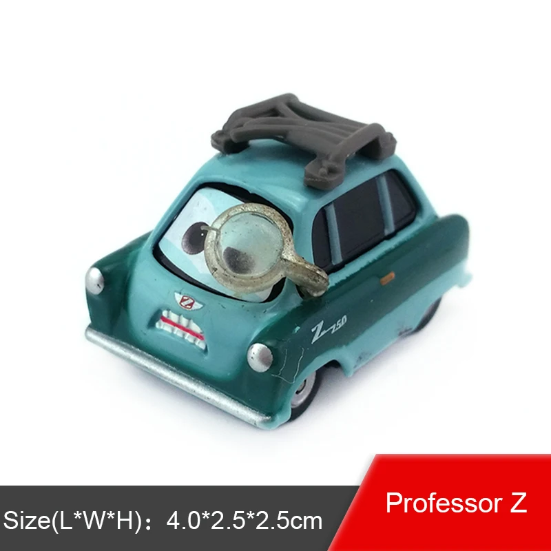 Дисней Pixar Тачки 2 и 3 Молния Маккуин трактор король матер шериф 1:55 металлические литые игрушки модель автомобиля для мальчиков Детский подарок - Цвет: Professor Z