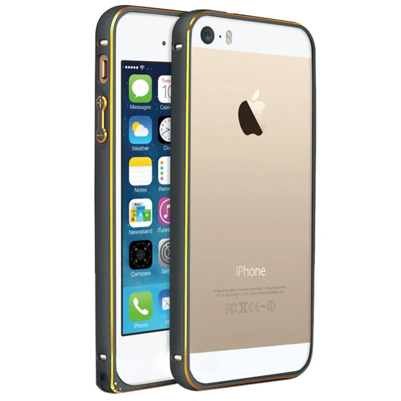

0.7mm Aluminum bumper case for iPhone 5 iphone 5S iphone Se Luxury Circle Metal Frame Ultra Thin Cover for iPhone 5 5s