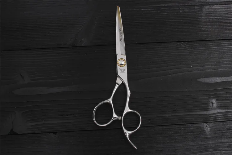KUMIHO прочные ножницы для волос высокое качество ножницы для стрижки волос 6 дюймов Япония 440C Нержавеющая сталь ножницы для волос для салона горячая распродажа - Цвет: 1 cutting scissors