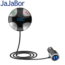 JaJaBor FM трансмиттер Bluetooth Car Kit Автомобильный беспроводной A2DP Аудио музыкальный приемник Handsfree Car MP3-плеер Цифровой светодиодный дисплей