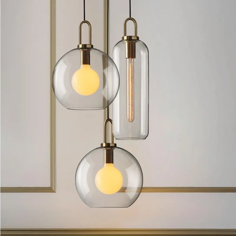 

Postmodern Pendant Lights Luxury Restaurant Pendant Lamps Nordic Personality Creative Bedside Lamp Glass Kitchen Hanging Lamps