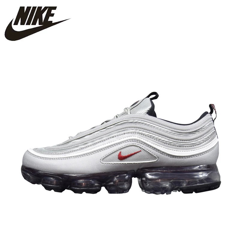 

Nike Air VaporMax 97 Silver Bullet Men's and Women's Running Shoes, Grey, Shock-absorbing Breathable Lightweight AJ7291 002