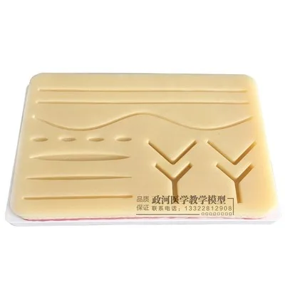 

Surgical Skin Suture Practice Silicone Pad with Wound Simulated Skin Suture Module High Quality Surgical Equipment