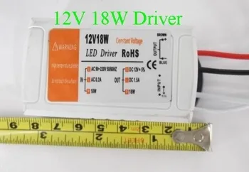 

Free shipping, DC 12V 1.5A 18W led light transformer LED constant voltage power supply adapter