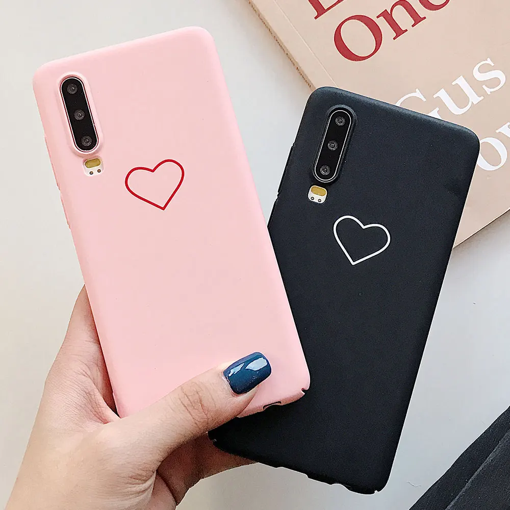 KISSCASE чехол для телефона huawei P Smart 2019 P10 P20 P30 Pro Honor 9 10 Lite Y7 Y9 Любовь Сердце жесткая