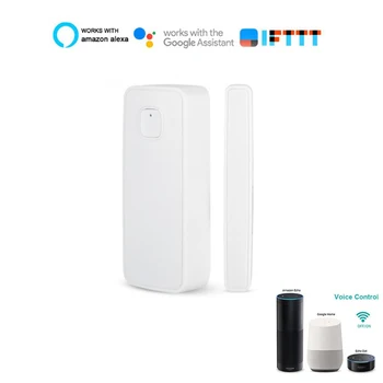 

Wireless Door Alarm WiFi Window Door Sensor Detector Smart Home Security Via App Control Compatible Amazon Alexa Google Home