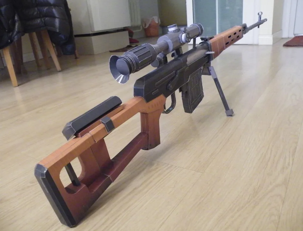 Большой svd снайперская винтовка Повседневная diy Развивающие игрушки украшение дома