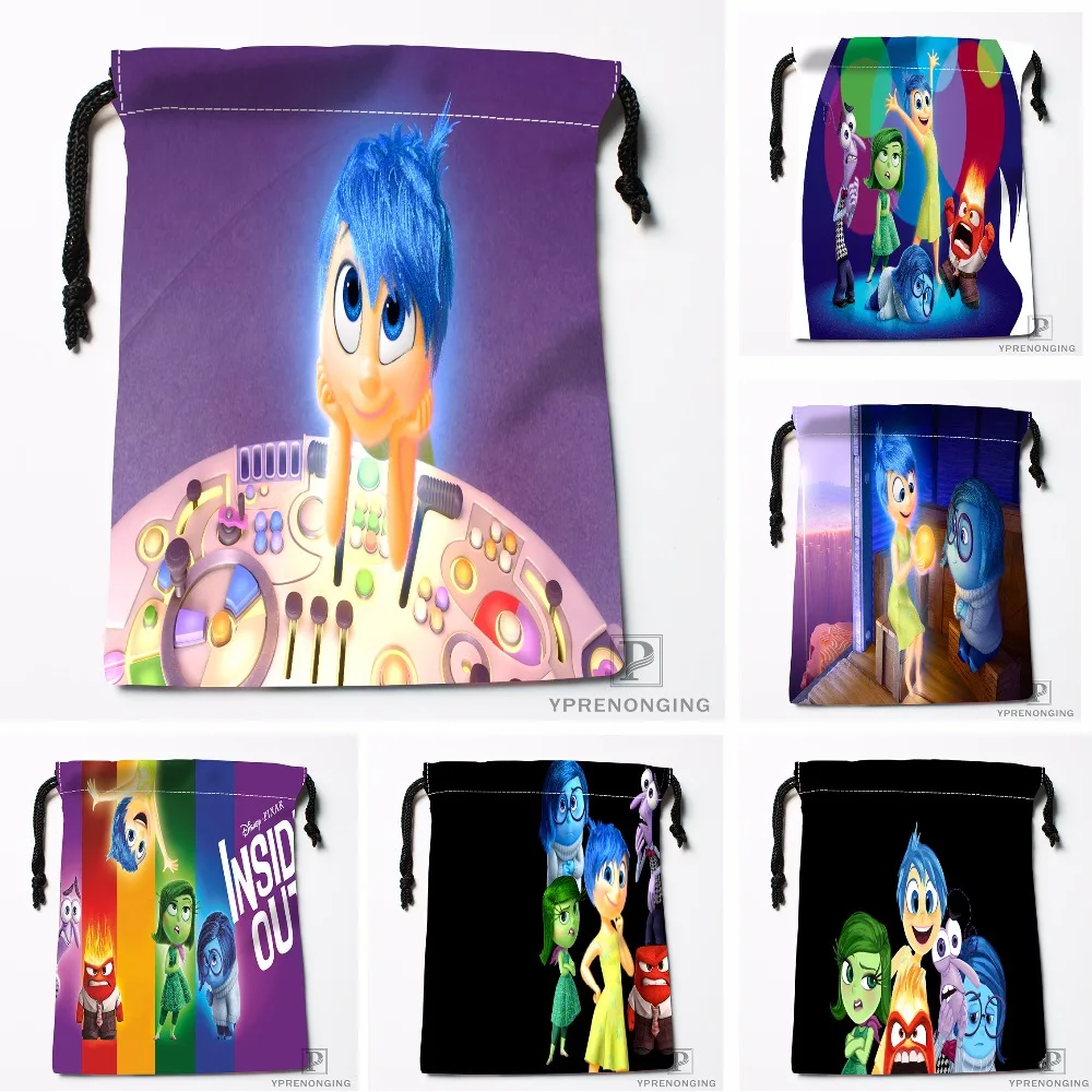 Custom INSIDE OUT Drawstring Bags Printing Travel Storage Mini Pouch Swim Hiking Toy Bag Size 18x22cm
