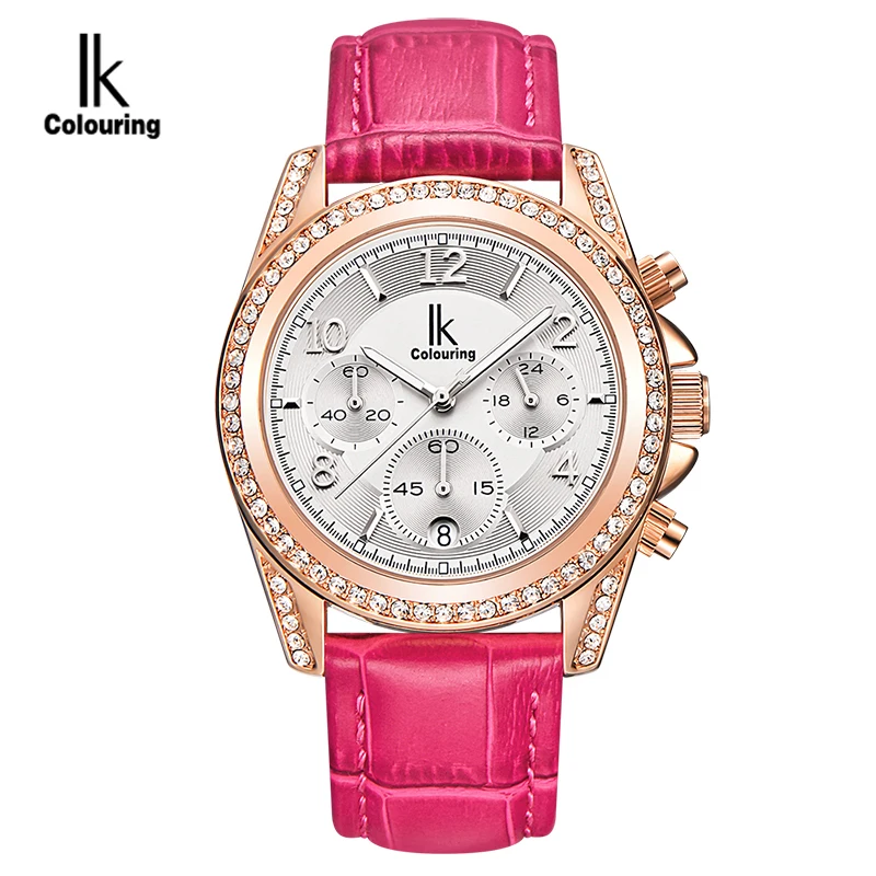 

IK Quartz Watch 2017 Fashion Women Watches Luxury Brand Famous Clock Ladies Dress Wristwatch Relogio Feminino Montre Femme