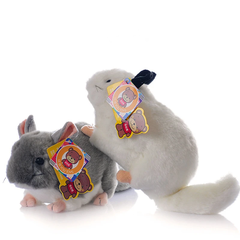 realistic chinchilla stuffed animal