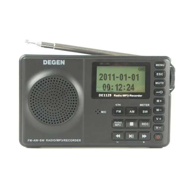 Mp3 плеер DEGEN DE1129 DE 1129 FM стерео/AM/SW DSP ATS 4 Гб портативный интеллектуальный