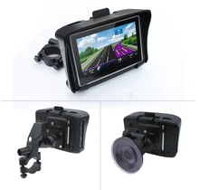 DHL EMS FREE SHIPPING 4.3 inch Motorcycle Navigator rugged Waterproof motor GPS Navigation, 8GB Bluetooth/FM motorcycle bike GPS