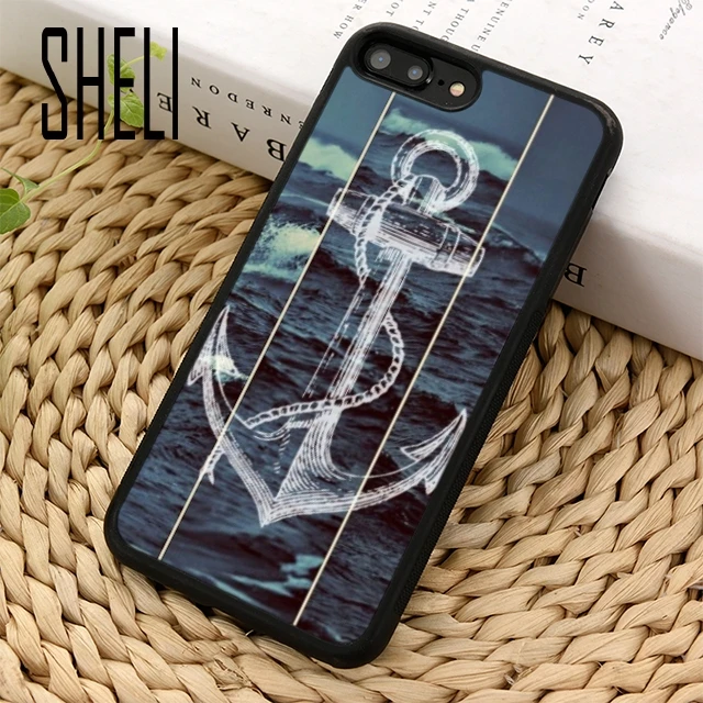 

SHELI Anchor Marine Art live life Phone Case Cover For iPhone 5 6 6s 7 8 plus 11 pro X XR XS max Samsung S6 S7 edge S8 S9 S10