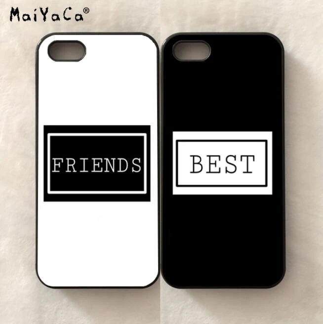 Высокое качество BFF лучшие друзья любовь пара Мягкий край чехол для телефона iPhone