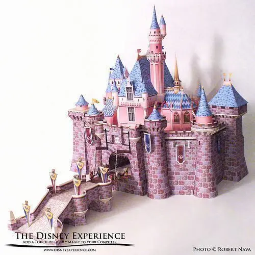 

Sleeping Beauty Castle Small Paper Model