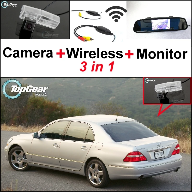 3in1 Special Rear View Camera + Wireless Receiver + Mirror Monitor Easy