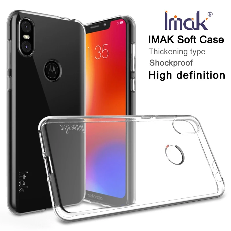 

Soft Silicon Clear Cover for Motorola One Power Case Transparent Shockproof for Motorola P30 Play/ P30 Note Protective Shield