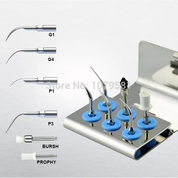 

1 pcs ESPKS Scaler scaling and polishing kit silver for EMS & WOODPACKER six different functions sharp dental tip dental scaler