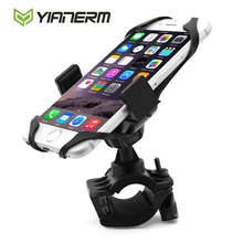 Yianerm MTB Bike Phone Holder Secure Brand Clip Grip Bicycle Handlebar Phone Mount Bracket For iPhone 6 6s 7 Plus,Samsung,GPS