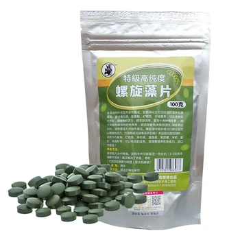 

100g Spirulina Veggie Algae Wafers Tablets Catfish Tropical Bulk Fish Food Feed