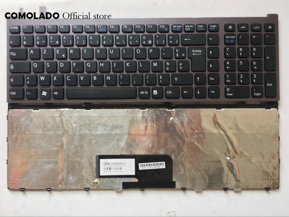

FR French Keyboard for Sony VAIO VGN-AW VGNAW Series Black With Frame Laptop Keyboard FR Layout
