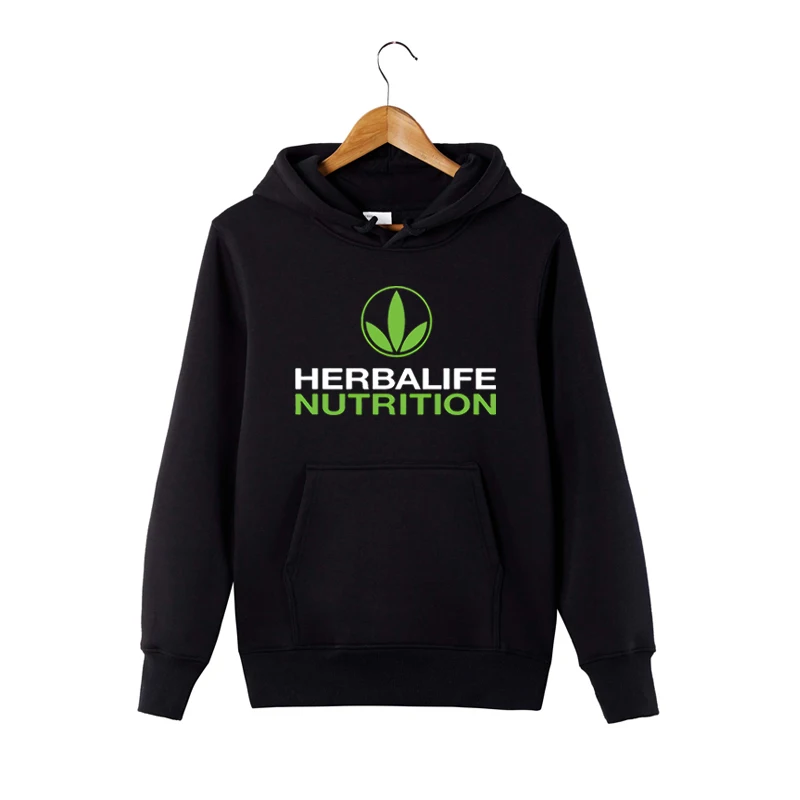 Толстовка Herbalife с рисунком питательного питания для мужчин и женщин зеленая