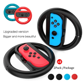 

KYVG 2 Pcs Bigger Racing Game Steering Wheel Stand for Nintend Switch, 2 Pack Remote Helm Game Wheels for Nintendo Switch NS
