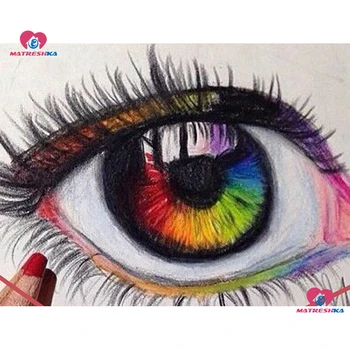 

diy 5d Diamond Painting accessories Eye Handmade 5D Diy Diamond Embroidery Picture of Rhinestones Mosaic Painting Home Decor set